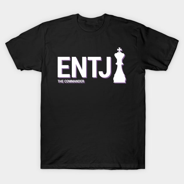 ENTJ The Commander MBTI types 3D Myers Briggs personality gift with icon T-Shirt by FOGSJ